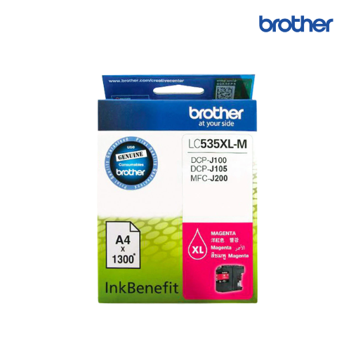 ตลับหมึกอิงค์เจ็ท Brother Original Ink Cartridge LC-535XL Magenta, 535XL
